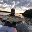 Capt Wes Wildman with a nice catch and release Snook